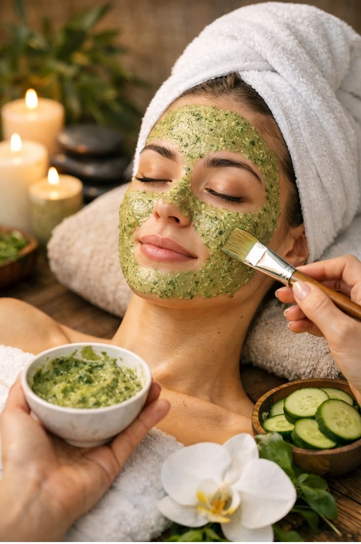 Soin Détox visage — masque thermique